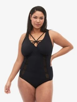 Grote Cups Badpak SLAVI Dames Zwart -Ulla Popken Verkoop 00b0fcdd6648cec78b39b457d70f29a5