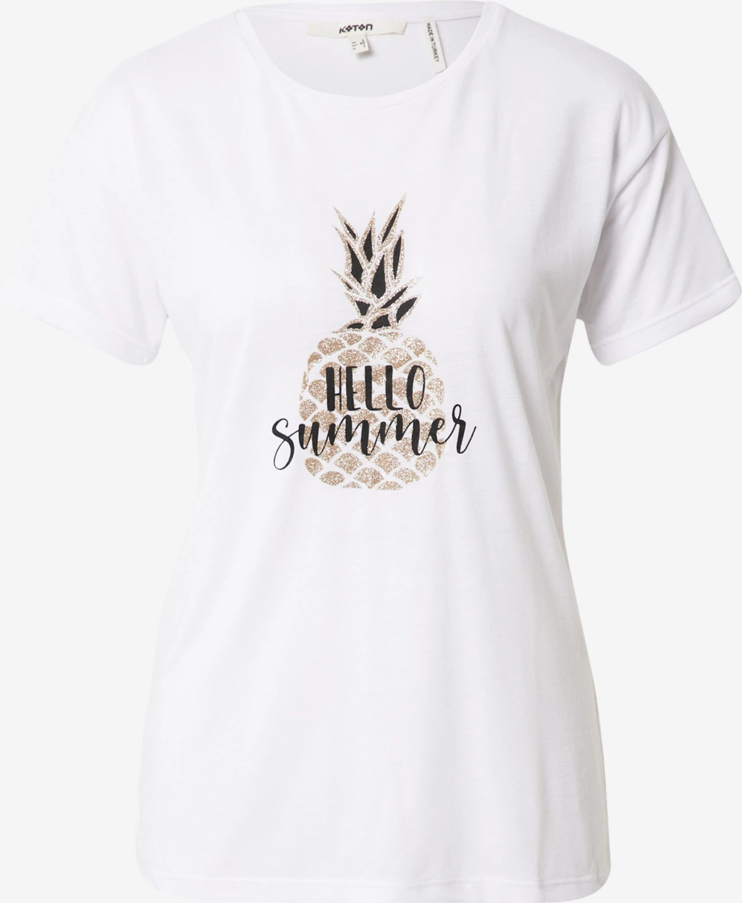 Koton T-shirts Shirt Dames Beige 3 Koton T-shirts Shirt Dames Beige