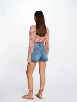 MORGAN Denim Shorts Loosefit Jeans SHILY Dames Blauw 9 MORGAN Denim Shorts Loosefit Jeans SHILY Dames Blauw -Ulla Popken Verkoop 04a633329f53356a7543b6cb78599eca