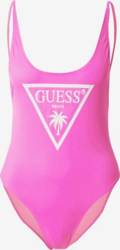 Guess Grote Cups Bustier Badpak Dames Neonroze