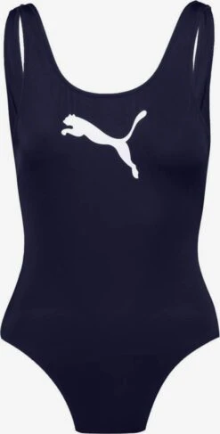 Puma Grote Cups Bustier Badpak Dames Blauw