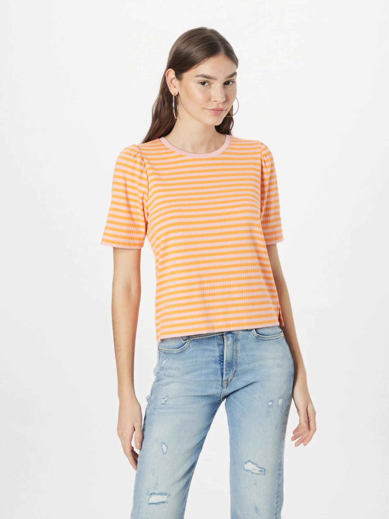 T-shirts Shirt NUTANIA Dames Mandarijn 5 T-shirts Shirt NUTANIA Dames Mandarijn - Afbeelding 3