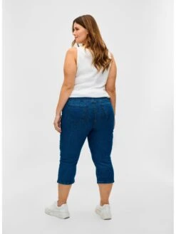 Zizzi Denim Shorts Slimfit Jeans Dames Donkerblauw -Ulla Popken Verkoop 0b64720dba827a2cdbe185cebbe5d5e7