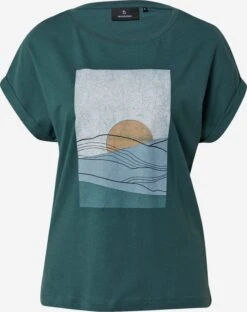 T-shirts Shirt Cayenne Sunset Dames Donkergroen