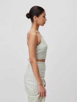 Crop Tops Top Marine Dames Pastelgroen -Ulla Popken Verkoop 0d4f4f82d2467f573b6234864806bafb