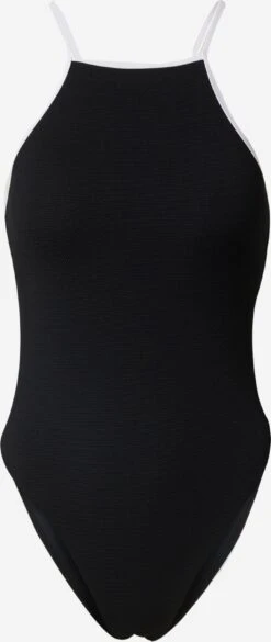 Badpakken Zonder Beugel Bustier Badpak Isa Dames Zwart / Wit