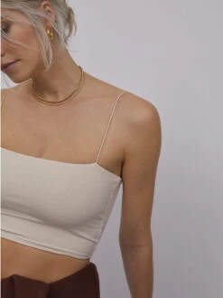 Crop Tops Top Joelle Dames Crème -Ulla Popken Verkoop 111e5eba6c28315e659dbb5b0a0899e4