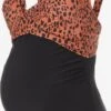 Mamalicious Badpakken Zonder Beugel Bustier Badpak New Mynthe Dames Zwart