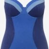 Ulla Popken Corrigerende Badpakken Shaping-badpak Dames Blauw / Navy / Lichtblauw -Ulla Popken Verkoop 16b950ee65682be85a2010dce173a6f1
