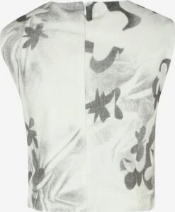 Crop Tops Top Gossy Dames Ivoor / Antraciet -Ulla Popken Verkoop 19d624ac644d21528391fae58d247aa6