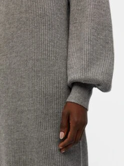 Object Midi Jurken Jurk Malena Dames Grijs Gemêleerd -Ulla Popken Verkoop 1b83aa3a25d63d47eaccf9cfe864bc3f