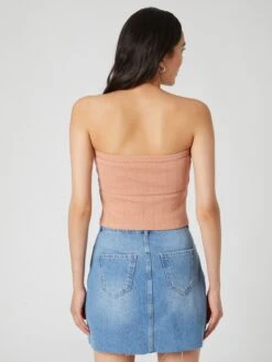 Crop Tops Top Bianca Dames Lichtbruin -Ulla Popken Verkoop 1baa9a01b92103c89a3b4070136eece6