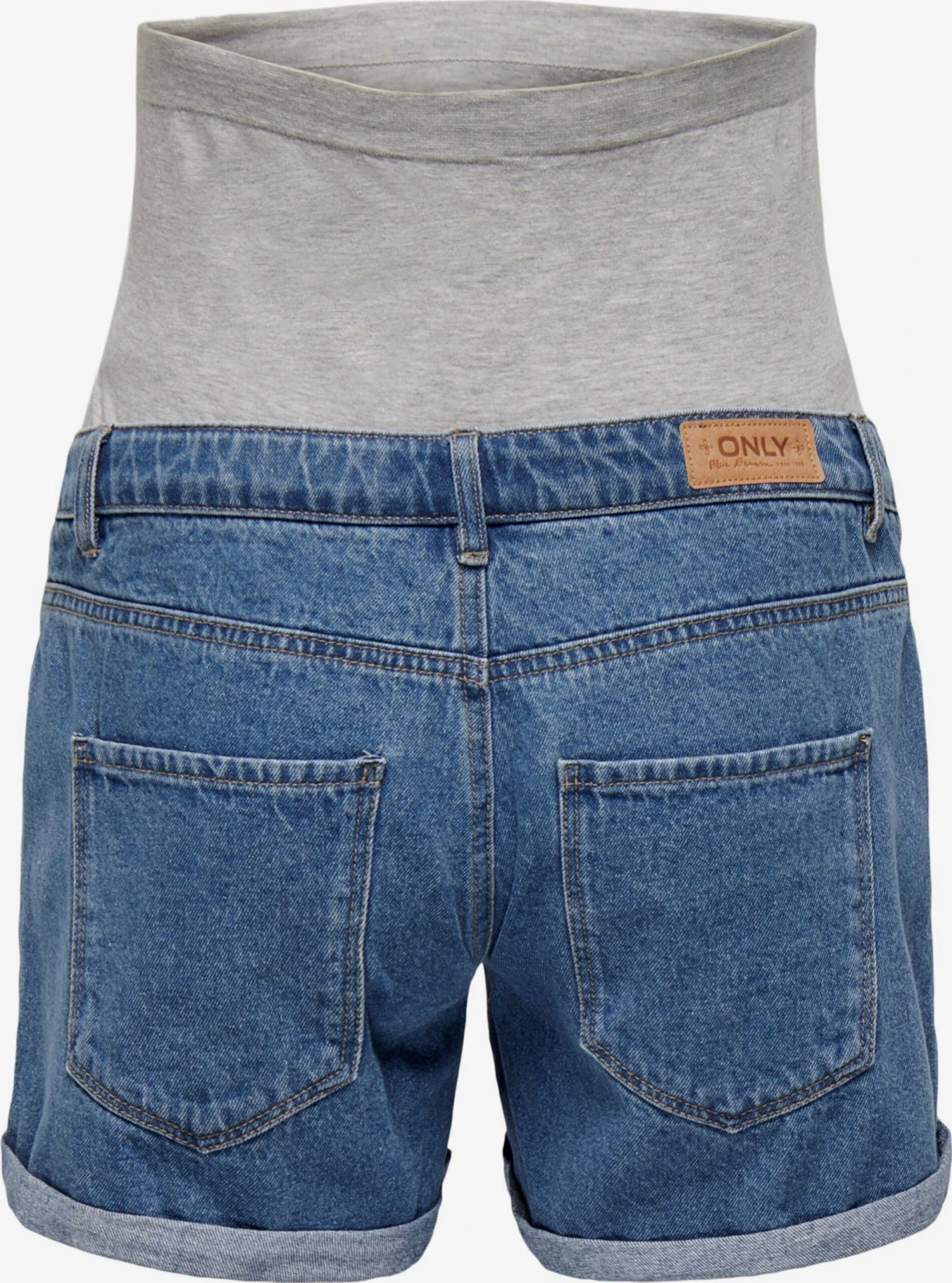 ONLY MATERNITY Denim Shorts Regular Jeans Lega Dames Blauw 4 ONLY MATERNITY Denim Shorts Regular Jeans Lega Dames Blauw - Afbeelding 2