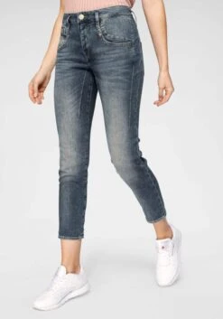 Herrlicher Denim Shorts Tapered Jeans Shyra Dames Duifblauw -Ulla Popken Verkoop 1f237c7b708fba8635806761939d9c22