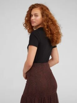 EDITED T-shirts Shirt Leila Dames Zwart -Ulla Popken Verkoop 2027e08a75153c36046f5eaf2c5c0375