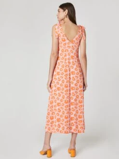 Midi Jurken Jurk Golden Hour Dames Perzik -Ulla Popken Verkoop 22584e849f537e51a1e199a78e0a0d73