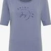 Joy® T-shirts Shirt Dames Duifblauw / Donkerblauw -Ulla Popken Verkoop 2a4af939bdaf13b4c4a20949f58ab9bf
