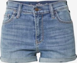 Hollister Denim Shorts Slimfit Jeans Dames Lichtblauw