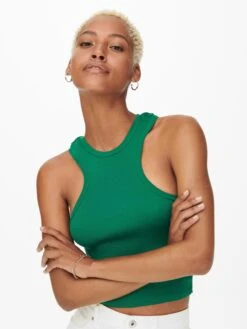 ONLY Crop Tops Top RAZOR Dames Smaragd -Ulla Popken Verkoop 2afbe36fe2c7390ef3cd34c0cc6d55cf