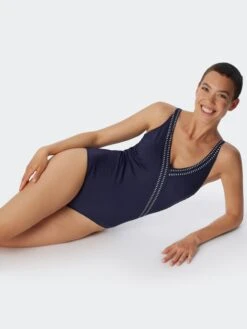 Schiesser Badpakken Zonder Beugel Badpak Aqua Deep Sea Dames Donkerblauw -Ulla Popken Verkoop 2b1161e1e6bfeaf077364eb1c593ed3b