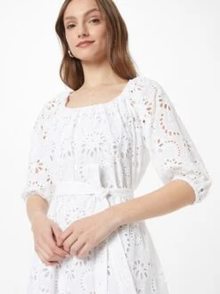 Midi Jurken Jurk Dolara Dames Wit -Ulla Popken Verkoop 2b6180afb8113e59feb03db70cc882d7