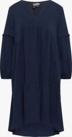 DreiMaster Vintage Midi Jurken Jurk Dames Marine