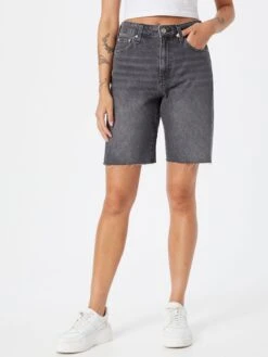 Mavi Denim Shorts Regular Jeans GLORIA Dames Grijs -Ulla Popken Verkoop 2e504e709e40bd1edb7629005cf043f7