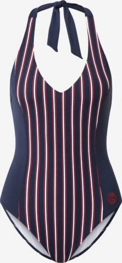 Halter Badpakken Regular Badpak Dames Nachtblauw