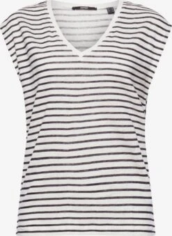 ESPRIT T-shirts Shirt Dames Zwart / Wit