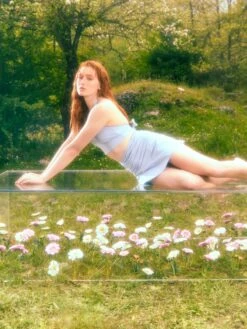 Crop Tops Top Drama Dames Lichtblauw -Ulla Popken Verkoop 339b0f2cf8c0e1f22d4bf88a698b5314