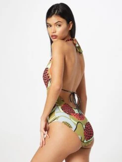 Halter Badpakken Triangel Badpak Dames Olijfgroen -Ulla Popken Verkoop 339de0e6e5765d8c45c3afb4a9f0e100