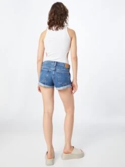 WEEKDAY Denim Shorts Slimfit Jeans Fire Dames Blauw -Ulla Popken Verkoop 371137bf3f6c8599d56f840c7a016126