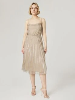 Midi Jurken Jurk Gotje Dames Beige -Ulla Popken Verkoop 378baea3aa1c967d677540872c4b7f23