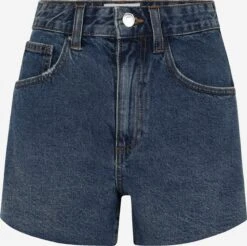 Denim Shorts Regular Jeans Dames Donkerblauw