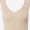 Crop Tops Top Kasha Dames Beige -Ulla Popken Verkoop 38512fcace00a9c62e0b0d3d42043292