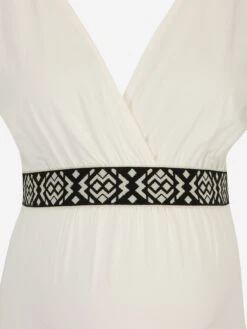 Midi Jurken Jurk CHRISTINA Dames Crème / Ecru -Ulla Popken Verkoop 3b7895078c6534296e0e0c82d58cdb64