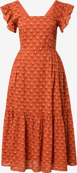 Madewell Midi Jurken Jurk Dames Roestrood