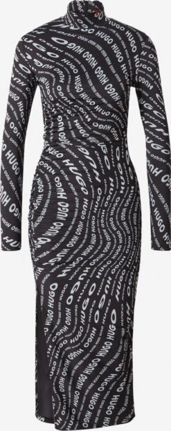 Hugo Midi Jurken Jurk Neuria Dames Zwart