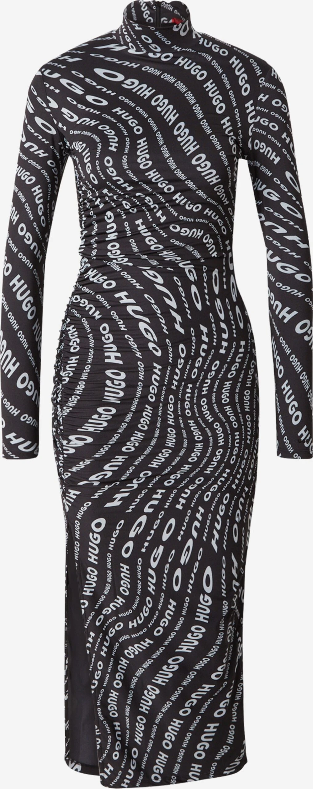 Hugo Midi Jurken Jurk Neuria Dames Zwart 3 Hugo Midi Jurken Jurk Neuria Dames Zwart