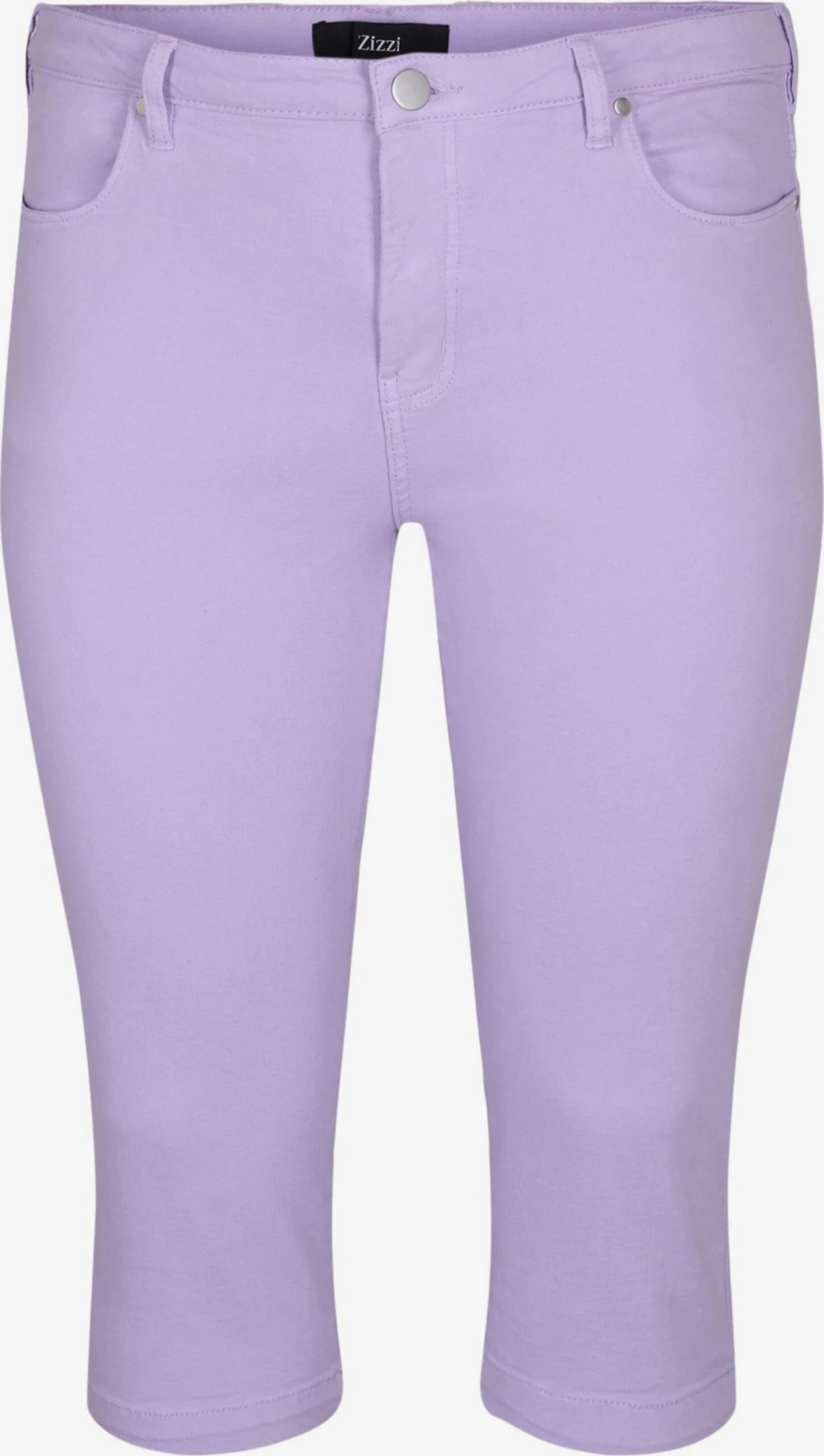 Zizzi Denim Shorts Skinny Jeans Dames Lavendel 3 Zizzi Denim Shorts Skinny Jeans Dames Lavendel