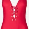 Bruno Banani Halter Badpakken Triangel Badpak Dames Rood -Ulla Popken Verkoop 3d454c5c93dbd9cde9020006d6a661cb