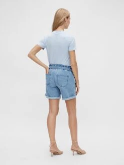 Mamalicious Denim Shorts Regular Jeans New Barka Dames Lichtblauw -Ulla Popken Verkoop 3fe186fb24e650b1646439b60e732061