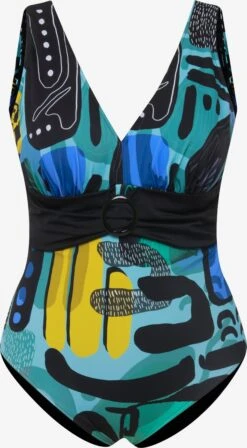 Ulla Popken Grote Cups Badpak Dames Gemengde Kleuren