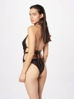 Guess Halter Badpakken Badpak Dames Donkerbruin -Ulla Popken Verkoop 453a8eaea05d539426c5927df9a38d42