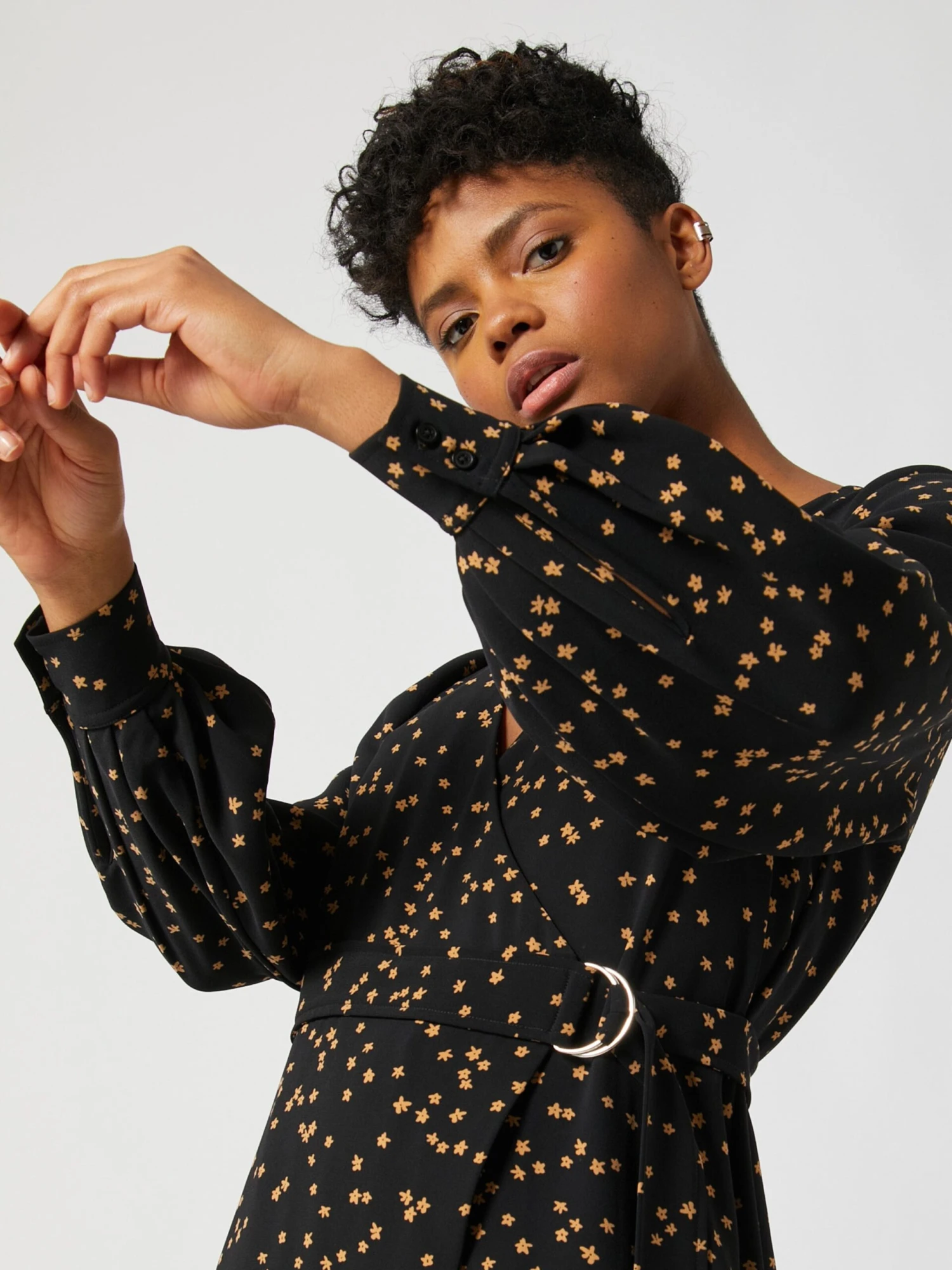 Midi Jurken Jurk Anouk Dames Zwart 7 Midi Jurken Jurk Anouk Dames Zwart - Afbeelding 5