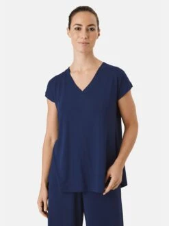 Masai T-shirts Shirt MAEfa Dames Donkerblauw -Ulla Popken Verkoop 48fb7f1038ba493606612ad756f05a46