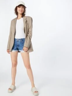 WEEKDAY Denim Shorts Slimfit Jeans Fire Dames Blauw -Ulla Popken Verkoop 49fd1433aca83aab6b86220359d5d0d1