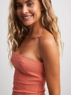 NA-KD Crop Tops Top Dames Zalm Roze 9 NA-KD Crop Tops Top Dames Zalm Roze -Ulla Popken Verkoop 4b1d8d1338441e512e2f9819a23997f1