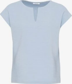 OPUS T-shirts Shirt Gelotto Dames Lichtblauw