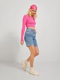 JJXX Denim Shorts Regular Jeans Alva Dames Blauw -Ulla Popken Verkoop 4b950bf89f3676b2c82a0790baf97397